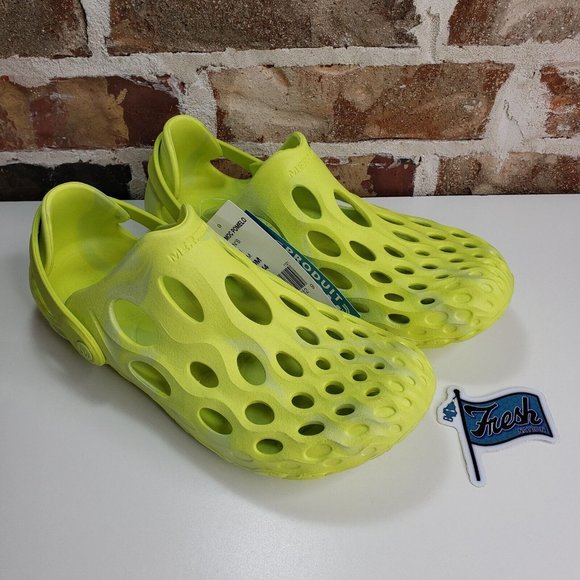 Merrell Womens Hydro Moc Pomelo Water croc shoes Size 9 volt Yellow NEW! - Picture 1 of 9